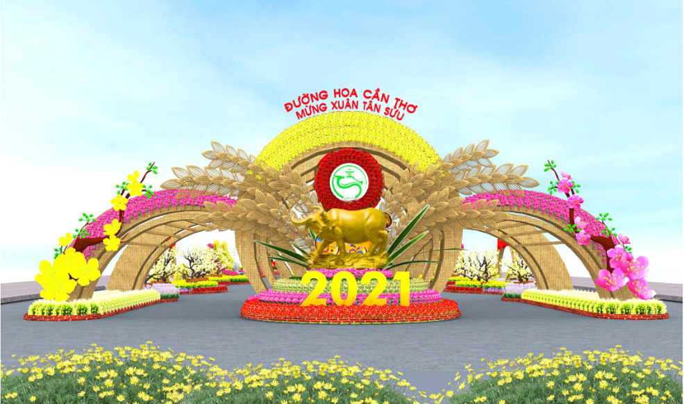 40.000 giỏ hoa, cây cảnh góp mặt tại Đường hoa Cần Thơ - Mừng xuân Tân Sửu 2021 40.000 giỏ hoa, cây cảnh góp mặt tại Đường hoa Cần Thơ - Mừng xuân Tân Sửu 2021