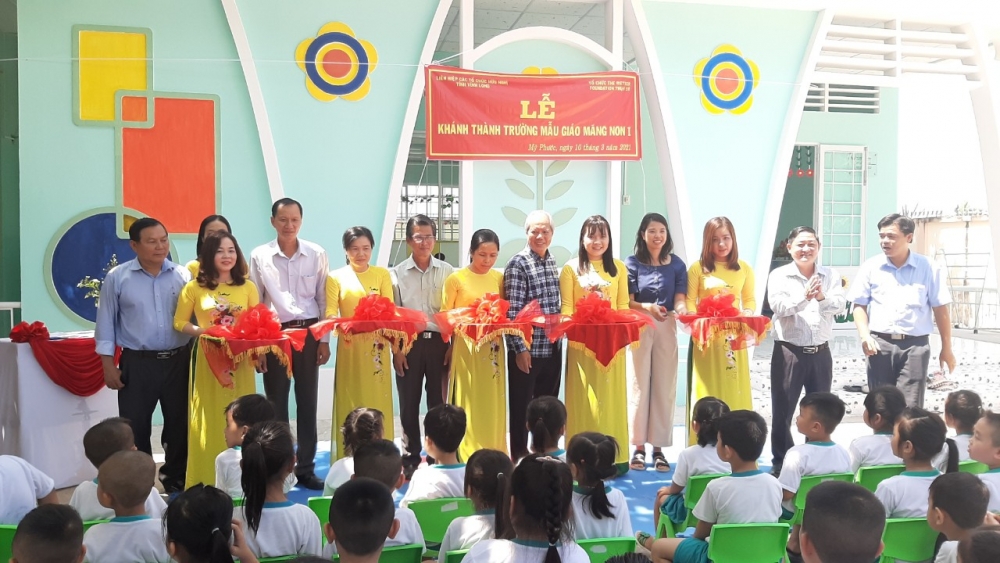 Vĩnh Long: Khánh thành công trình phòng học do Tổ chức The Wetter Foundation tài trợ Vĩnh Long: Khánh thành công trình phòng học do Tổ chức The Wetter Foundation tài trợ