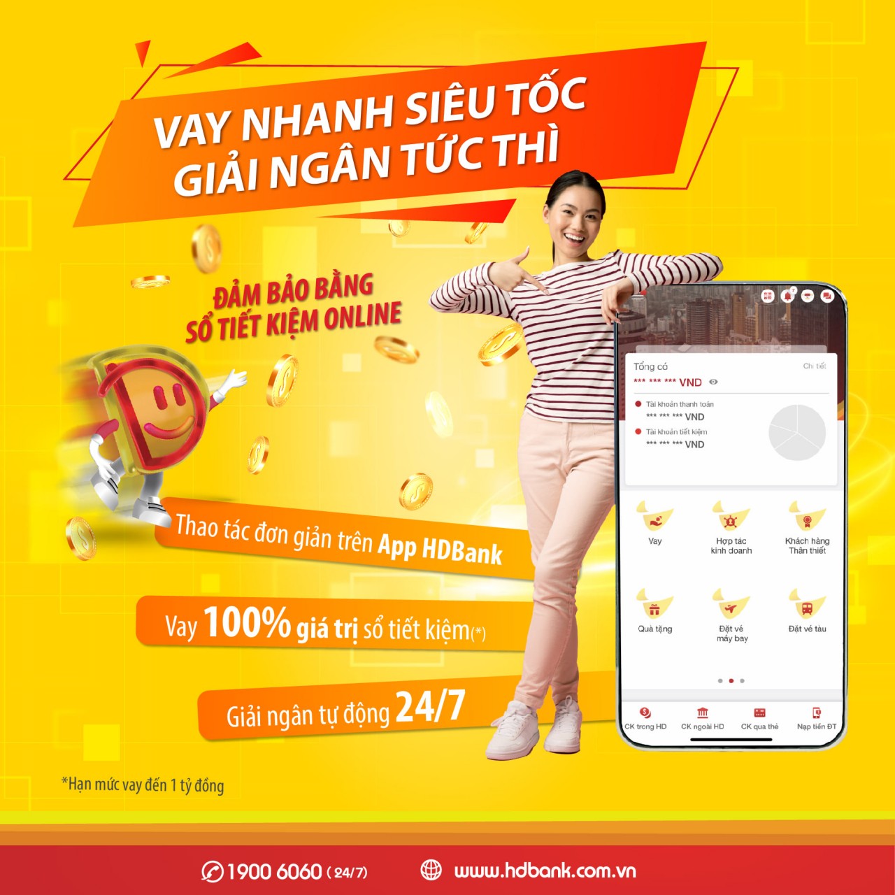 Tiền về ngay khi vay online tại App HDBank Tiền về ngay khi vay online tại App HDBank