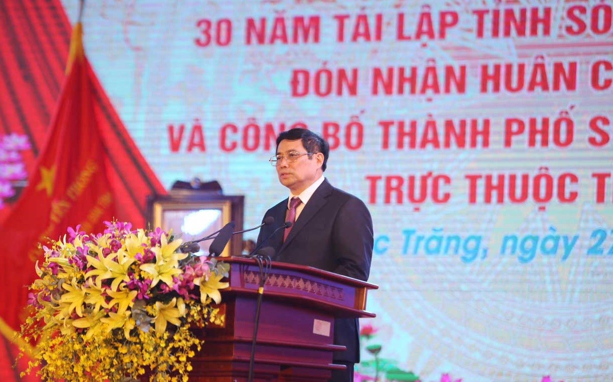 Thủ tướng Phạm Minh Chính: Sóc Trăng cần phát huy ý thức tự lực, tự cường và khát vọng vươn lên Thủ tướng Phạm Minh Chính: Sóc Trăng cần phát huy ý thức tự lực, tự cường và khát vọng vươn lên