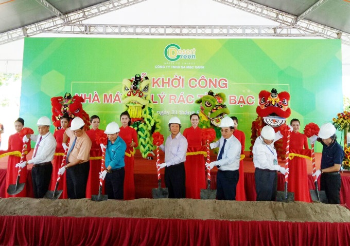 bac lieu khoi cong xay dung nha may xu ly rac tap trung cong suat 150 tanngay dem