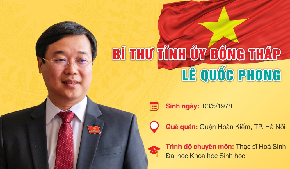 Ông Lê Quốc Phong được bầu làm Bí thư Tỉnh ủy Đồng Tháp Ông Lê Quốc Phong được bầu làm Bí thư Tỉnh ủy Đồng Tháp