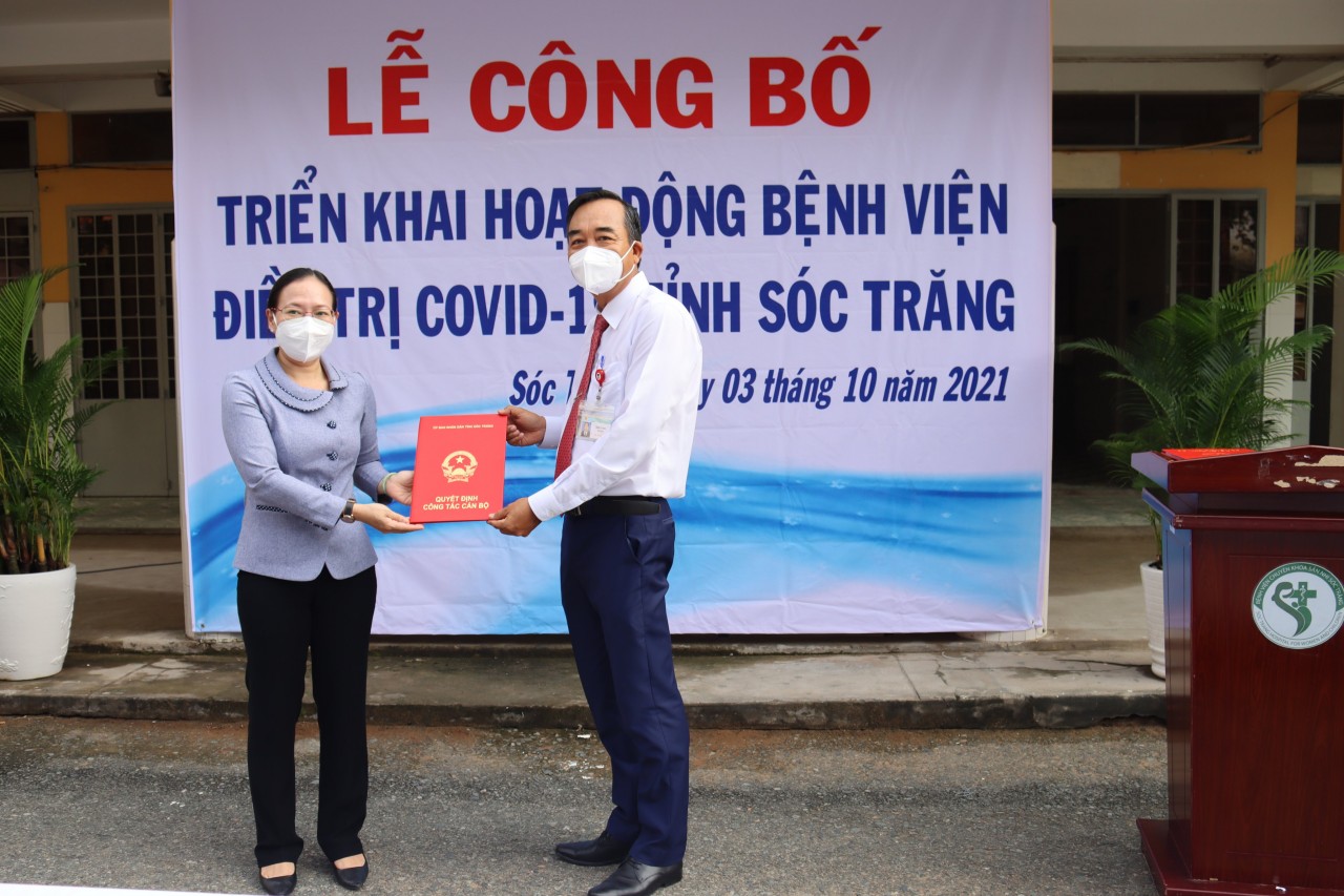 Bệnh viện điều trị COVID-19 tỉnh Sóc Trăng được đưa vào hoạt động Bệnh viện điều trị COVID-19 tỉnh Sóc Trăng được đưa vào hoạt động