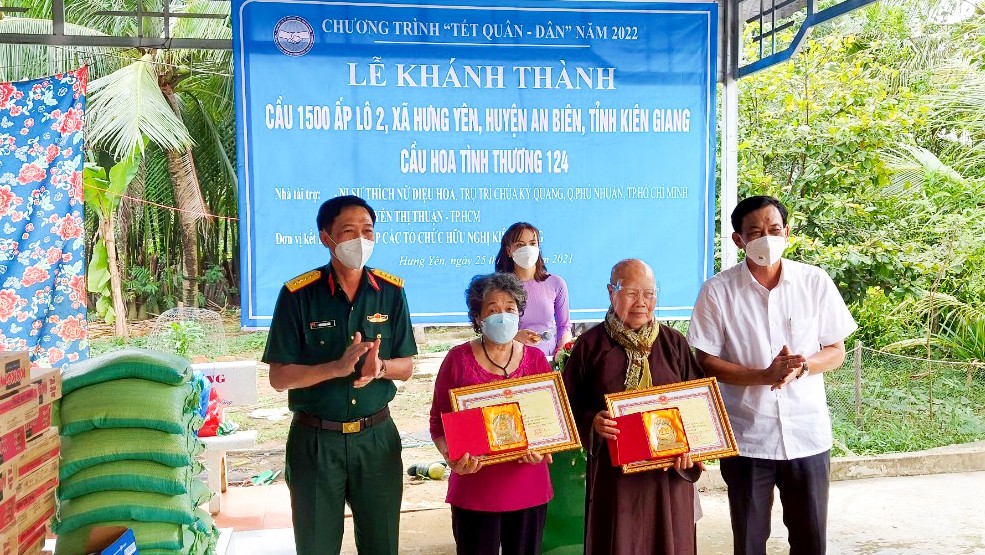 Khánh thành cầu giao thông nông thôn do Liên hiệp Kiên Giang vận động tài trợ Khánh thành cầu giao thông nông thôn do Liên hiệp Kiên Giang vận động tài trợ