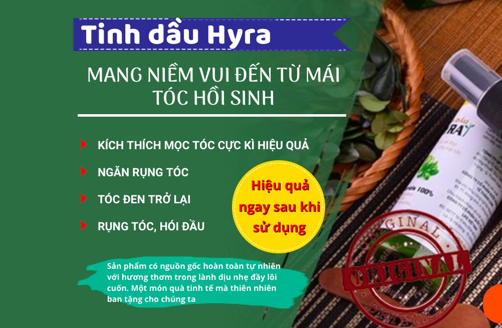 Tinh dầu Hyra mọc tóc "gia truyền bà Hòe": Quảng cáo có đúng sự thật? tinh dau hyra moc toc gia truyen ba hoe quang cao sai su that co dau hieu lua dao