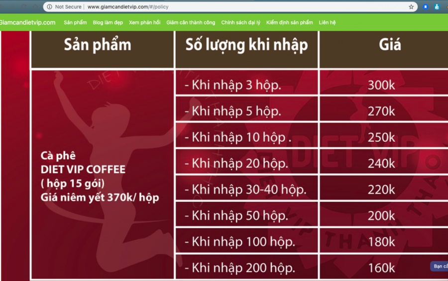 Vụ giảm cân DIET VIP nghi dùng giấy tờ giả: Sở Y tế Thừa Thiên Huế vào cuộc vu giam can diet vip nghi dung giay to gia so y te thua thien hue vao cuoc