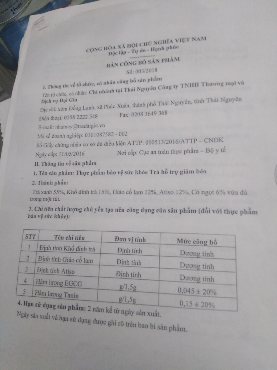 Trà Đại Gia tự phong "số 1 Việt Nam" có vi phạm luật quảng cáo? tra dai gia tu phong so 1 viet nam co vi pham luat quang cao