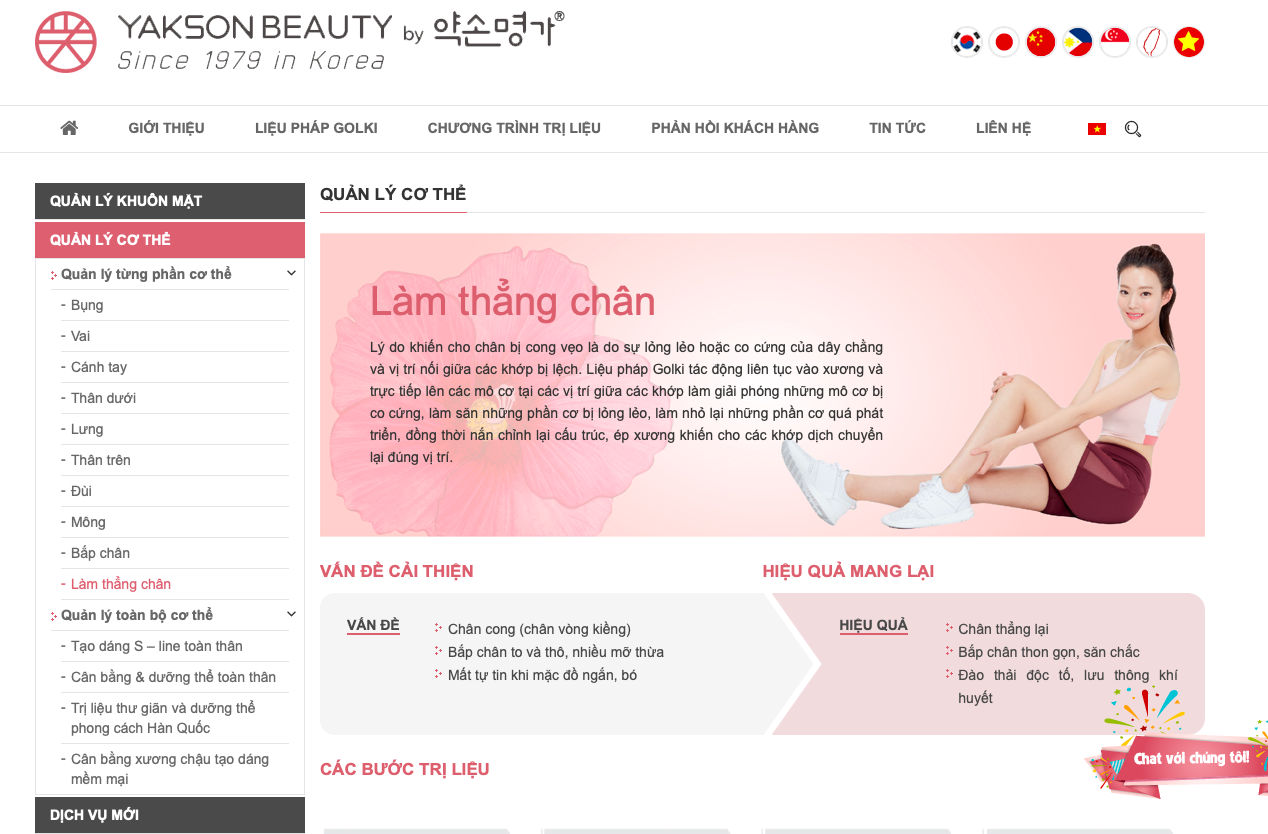 Yakson Beauty và phương pháp "nắn thẳng chân" Golki từ Hàn Quốc yakson beauty co the nan thang chan khong can phau thuat
