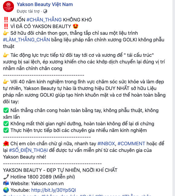 Yakson Beauty và phương pháp "nắn thẳng chân" Golki từ Hàn Quốc yakson beauty co the nan thang chan khong can phau thuat