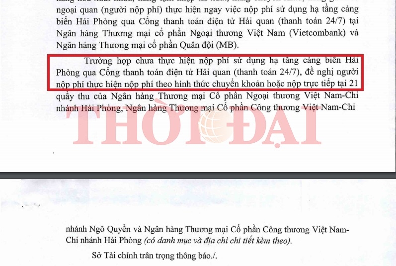 Vụ DN "vây" ngân hàng giữa dịch Covid-19: Sở Tài chính Hải Phòng mở lại điểm thu phí so hai dich covid 19 nhung khach hang van vay kin ngan hang sau thong bao da bong cua so tai chinh hai phong