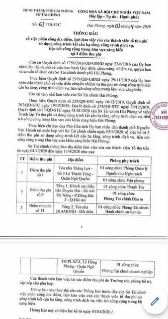 Vụ DN "vây" ngân hàng giữa dịch Covid-19: Sở Tài chính Hải Phòng mở lại điểm thu phí so hai dich covid 19 nhung khach hang van vay kin ngan hang sau thong bao da bong cua so tai chinh hai phong
