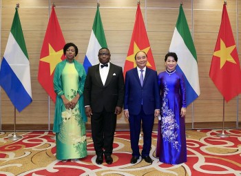 Tailoring Peace: The First Lady of Sierra Leone in Beautiful Ao Dai