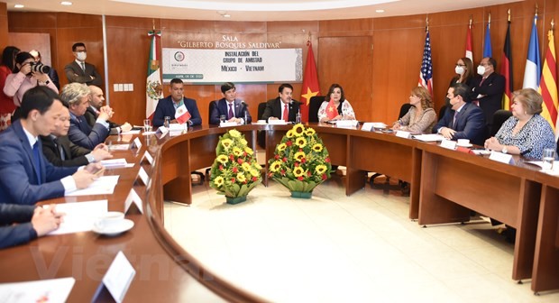 Toàn cảnh buổi ra mắt Nhóm Nghị sỹ Hữu nghị Mexico-Việt Nam của Hạ viện Liên bang Mexico khóa 65. Ảnh: Việt Hùng/TTXVN Toàn cảnh buổi ra mắt Nhóm Nghị sỹ Hữu nghị Mexico-Việt Nam của Hạ viện Liên bang Mexico khóa 65. Ảnh: Việt Hùng/TTXVN