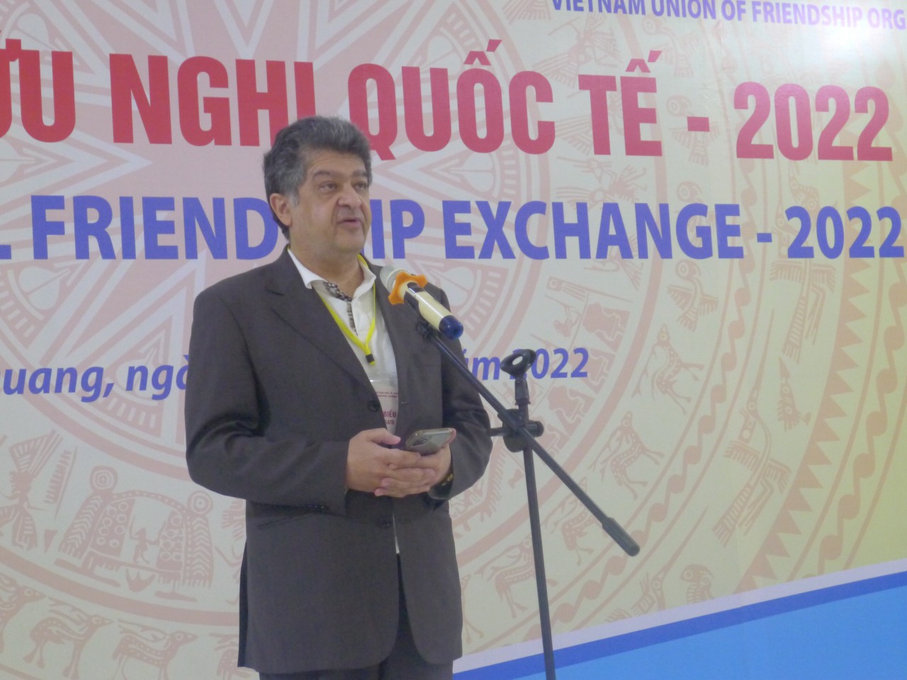 Đại sứ đặc mệnh toàn quyền Cộng hòa Armenia - ông Vahram Kazhoyan phát biểu. Ảnh: Thành Luân