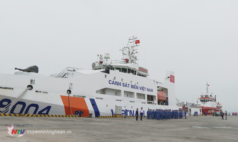 Ra quân thực hiện tuần tra liên hợp chung giữa Việt Nam - Trung Quốc Quang cảnh lễ xuất quân.