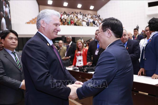 Truyền thông Cuba đưa tin đậm nét về chuyến thăm của Chủ tịch Quốc hội Vương Đình Huệ Chú thích ảnh