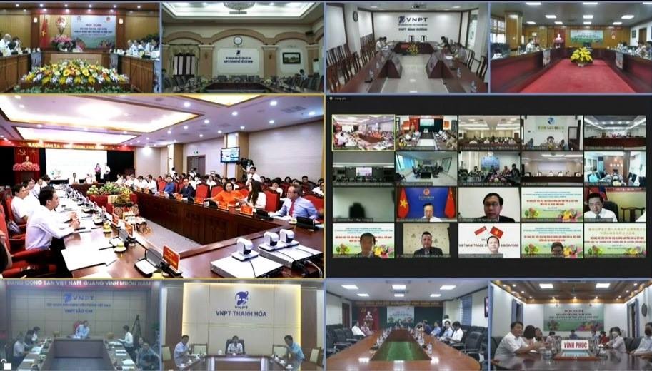 Hội nghị xúc tiến tiêu thụ, xuất khẩu xoài và nông sản tỉnh Sơn La năm 2022 với 24 điểm cầu. Ảnh: Cổng TTĐT tỉnh Sơn La. Hội nghị xúc tiến tiêu thụ, xuất khẩu xoài và nông sản tỉnh Sơn La năm 2022 với 24 điểm cầu. Ảnh: Cổng TTĐT tỉnh Sơn La.