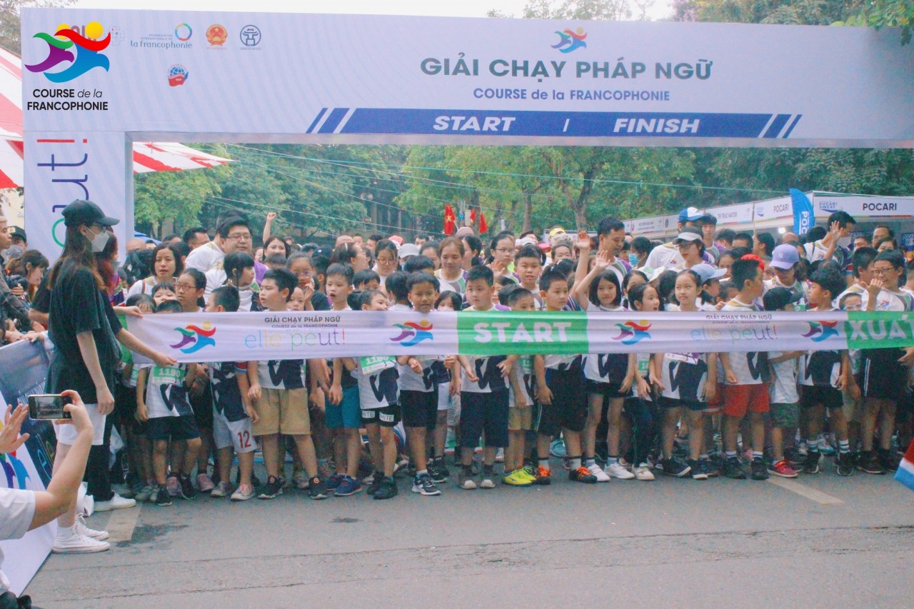 Các vận động viên tham gia Giải chạy Pháp ngữ 2022. Ảnh: Giải chạy Pháp ngữ. Các vận động viên tham gia Giải chạy Pháp ngữ 2022. Ảnh: Giải chạy Pháp ngữ.