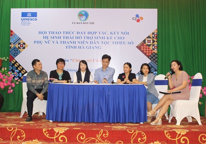 Chia sẻ về các chính sách hướng tới xây dựng một hệ sinh thái hỗ trợ đào tạo kỹ năng, tạo việc làm cho phụ nữ và thanh niên DTTS Chia sẻ về các chính sách hướng tới xây dựng một hệ sinh thái hỗ trợ đào tạo kỹ năng, tạo việc làm cho phụ nữ và thanh niên DTTS