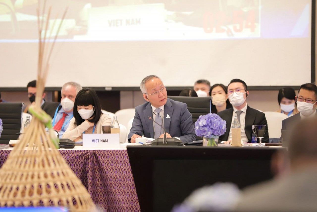 Thứ trưởng Trần Quốc Khánh dự Hội nghị Bộ trưởng Thương mại (MRT) APEC tại Thái Lan từ 21-22/5/2022. Ảnh: Bộ Công thương. Thứ trưởng Trần Quốc Khánh dự Hội nghị Bộ trưởng Thương mại (MRT) APEC tại Thái Lan từ 21-22/5/2022. Ảnh: Bộ Công thương.
