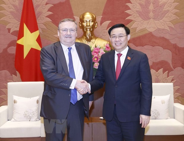 Chủ tịch Quốc hội Vương Đình Huệ tiếp Đại sứ Hungary tại Việt Nam Ory Csaba. Ảnh: Doãn Tấn/TTXVN. Chủ tịch Quốc hội Vương Đình Huệ tiếp Đại sứ Hungary tại Việt Nam Ory Csaba. Ảnh: Doãn Tấn/TTXVN.