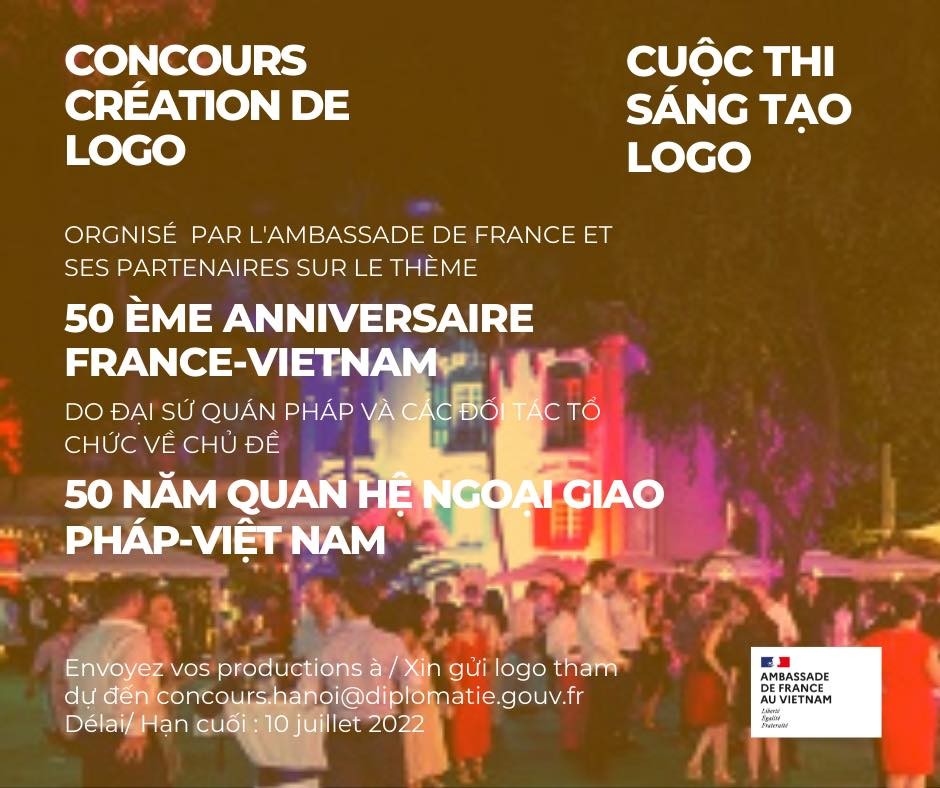 cuộc thi thiết kế logo tượng trưng cho 50 năm quan hệ ngoại giao Pháp-Việt Nam. cuộc thi thiết kế logo tượng trưng cho 50 năm quan hệ ngoại giao Pháp-Việt Nam.