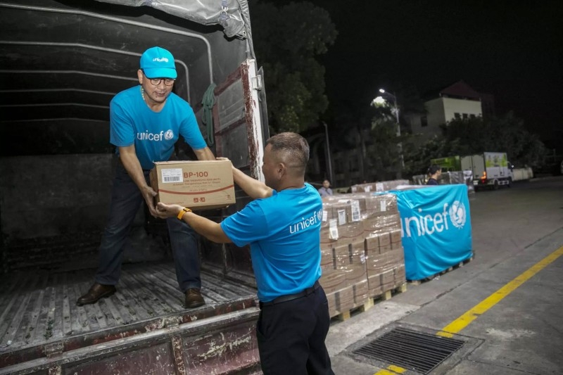 UNICEF экстренно направляет помощь провинциям, пострадавшим от супертайфуна Яги