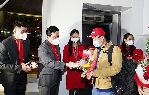 Vietjet has resumed the Hanoi-Tokyo route from January 1 with one flight per week, with the frequency expected to be increased in the time ahead. (Photo: VNA) Vietjet has resumed the Hanoi-Tokyo route from January 1 with one flight per week, with the frequency expected to be increased in the time ahead. (Photo: VNA)