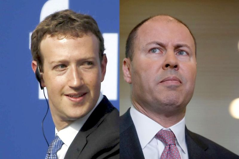 Mark Zuckerberg and Josh Frydenberg have been in regular talks about the media legislation.(Reuters/ABC News) 0333-mark