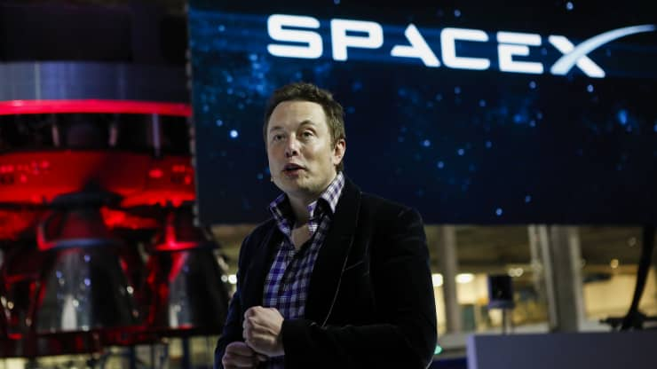 Elon Musk, CEO of Space Exploration Technologies Corp. Patrick T. Fallon | Bloomberg | Getty Images Elon Musk, CEO of Space Exploration Technologies Corp. Patrick T. Fallon | Bloomberg | Getty Images