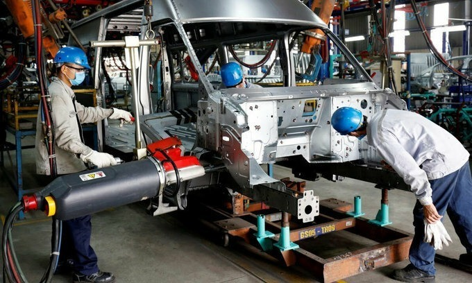A foreign automobile factory in northern Hai Duong Province. Photo by Reuters