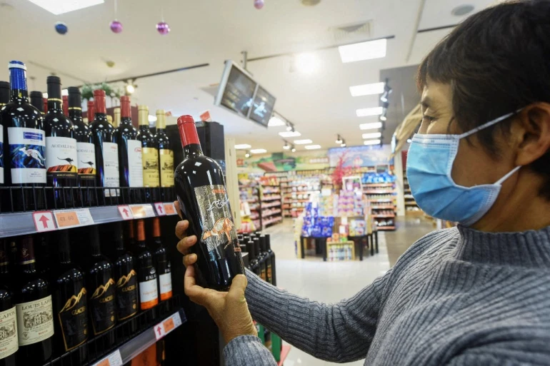 Australian winemakers shipped just 12 million Australian dollars ($9m) of wines to China in the four months from December to March, from $325 million Australian dollars ($243m) a year earlier [Stringer/AFP]