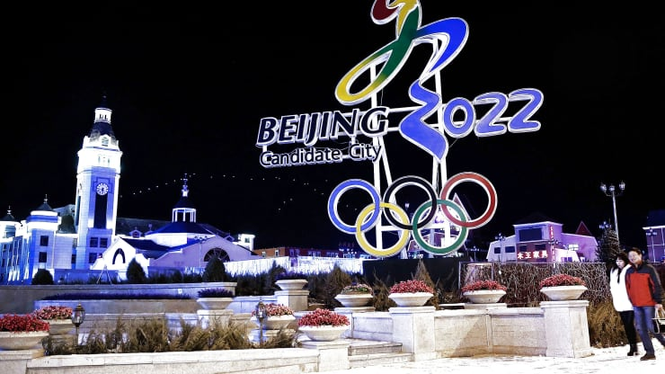 Chinese citizens walks past a sign for Beijing’s Winter Olympics in Zhangjiakou, Hebei Province, China. Lintao Zhang | Getty Images Chinese citizens walks past a sign for Beijing’s Winter Olympics in Zhangjiakou, Hebei Province, China. Lintao Zhang | Getty Images