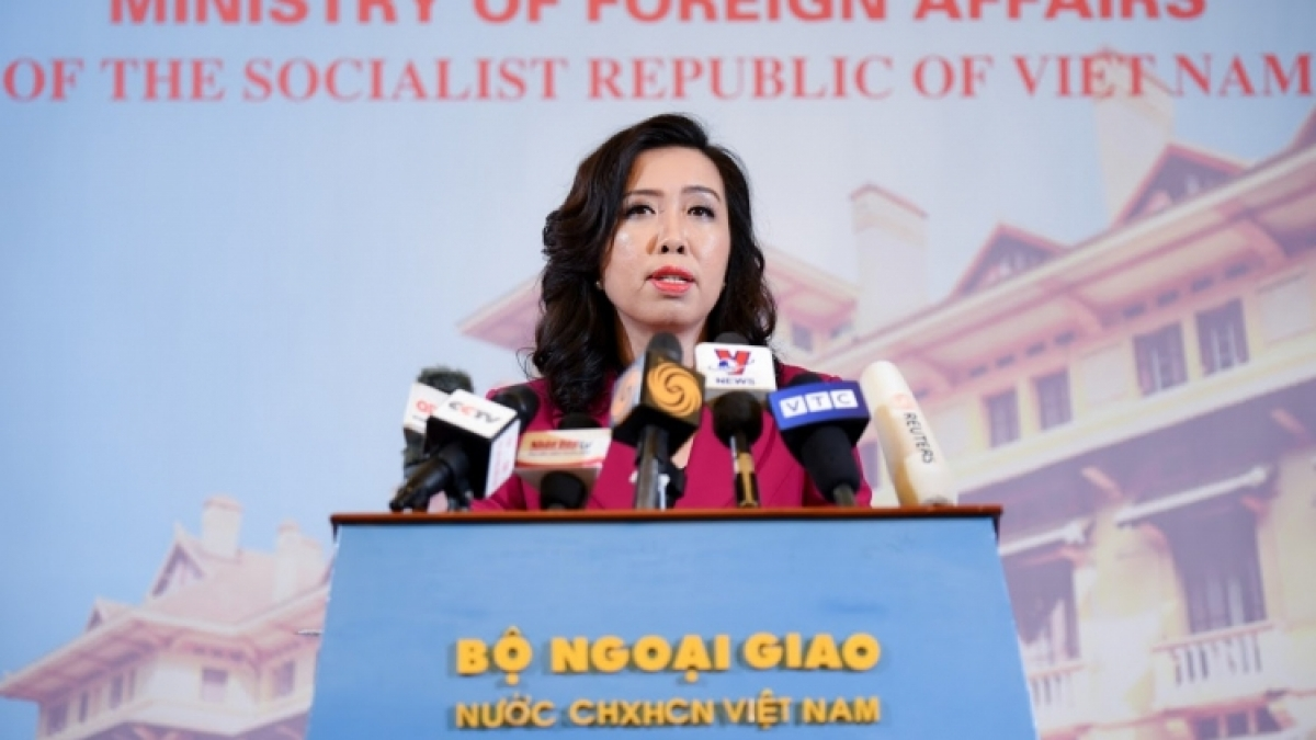 Le Thi Thu Hang, spokesperson for the Ministry of Foreign Affairs Le Thi Thu Hang, spokesperson for the Ministry of Foreign Affairs
