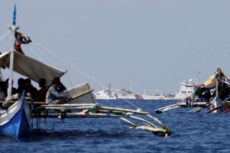 The remarks come amid a fresh row between Manila and Beijing over the disputed Scarborough shoal.PHOTO: REUTERS 1913 sea