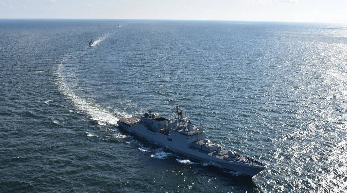 A gun is mounted on the Indian Navy's frigate INS Shivalik in Mumbai on April 29, 2010. A gun is mounted on the Indian Navy's frigate INS Shivalik in Mumbai on April 29, 2010.