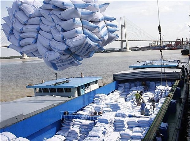 Loading and unloading rice for export at Saigon port. (Source: VNA) Loading and unloading rice for export at Saigon port. (Source: VNA)
