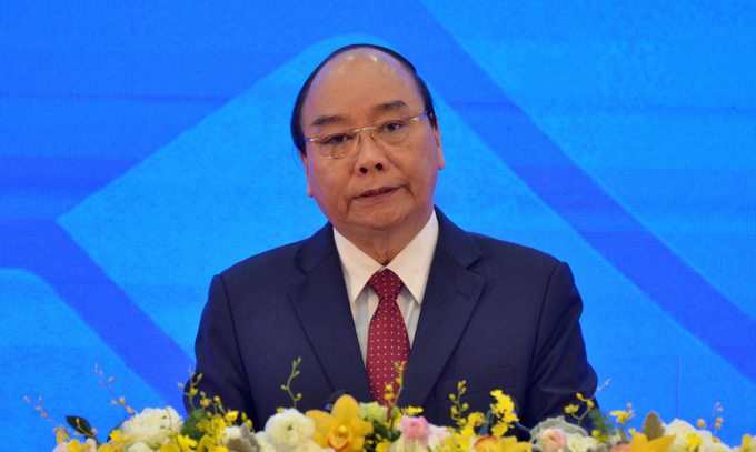 Vietnam's Prime Minister Nguyen Xuan Phuc at the 37th ASEAN Summit, November 12, 2020. Photo by VnExpress/Vu Anh. 3813 apec