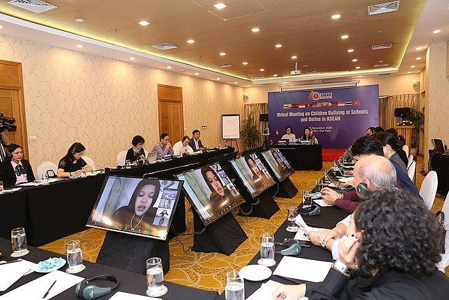 asean seeks ways to protect children from school and online bullying