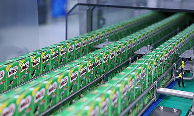 A manufacturing chain of chocolate drink Milo at a factory of Nestle in Vietnam. Photo courtesy of Nestle Vietnam A manufacturing chain of chocolate drink Milo at a factory of Nestle in Vietnam. Photo courtesy of Nestle Vietnam