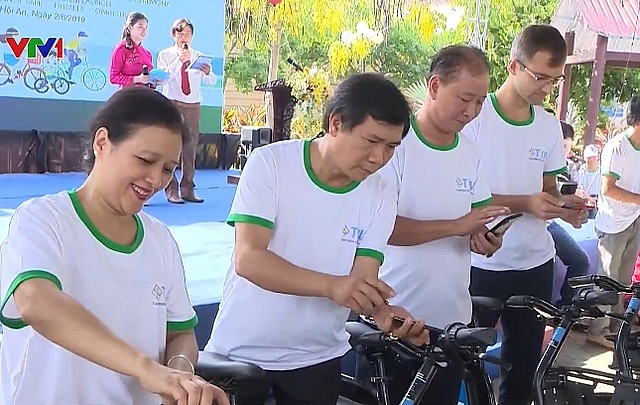 Chủ tịch VUFO khánh thành hệ thống chia sẻ xe đạp ở Hội An chu tich vufo khanh thanh he thong chia se xe dap o hoi an