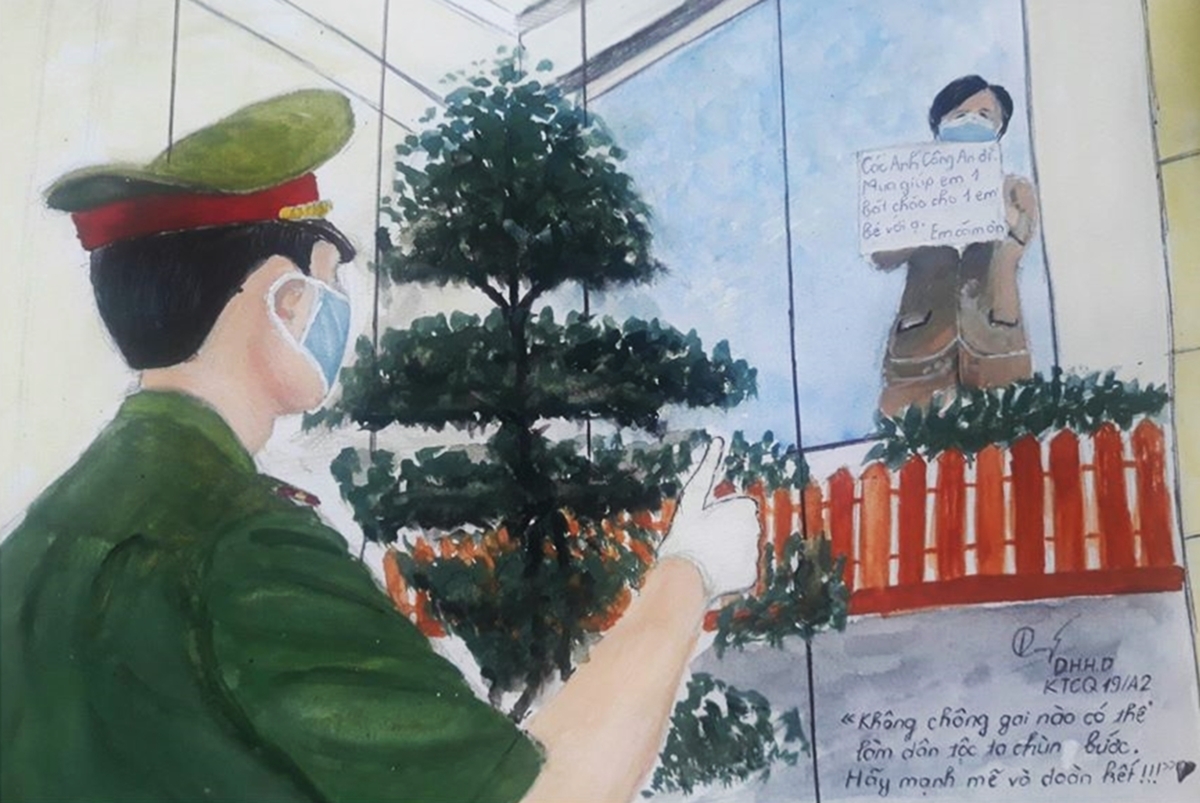 Những bức ký họa, cổ động truyền sức mạnh thời Covid-19 nhung buc ky hoa co dong truyen suc manh thoi covid 19