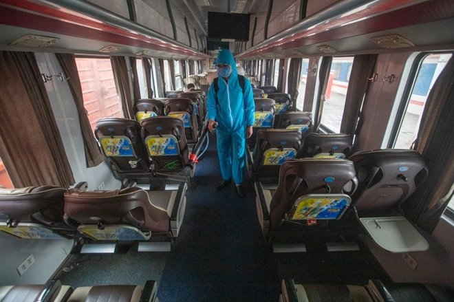 Only North-South train in Vietnam remains in operation during COVID-19 epidemic only one north south train remains in operation during covid 19 epidemic