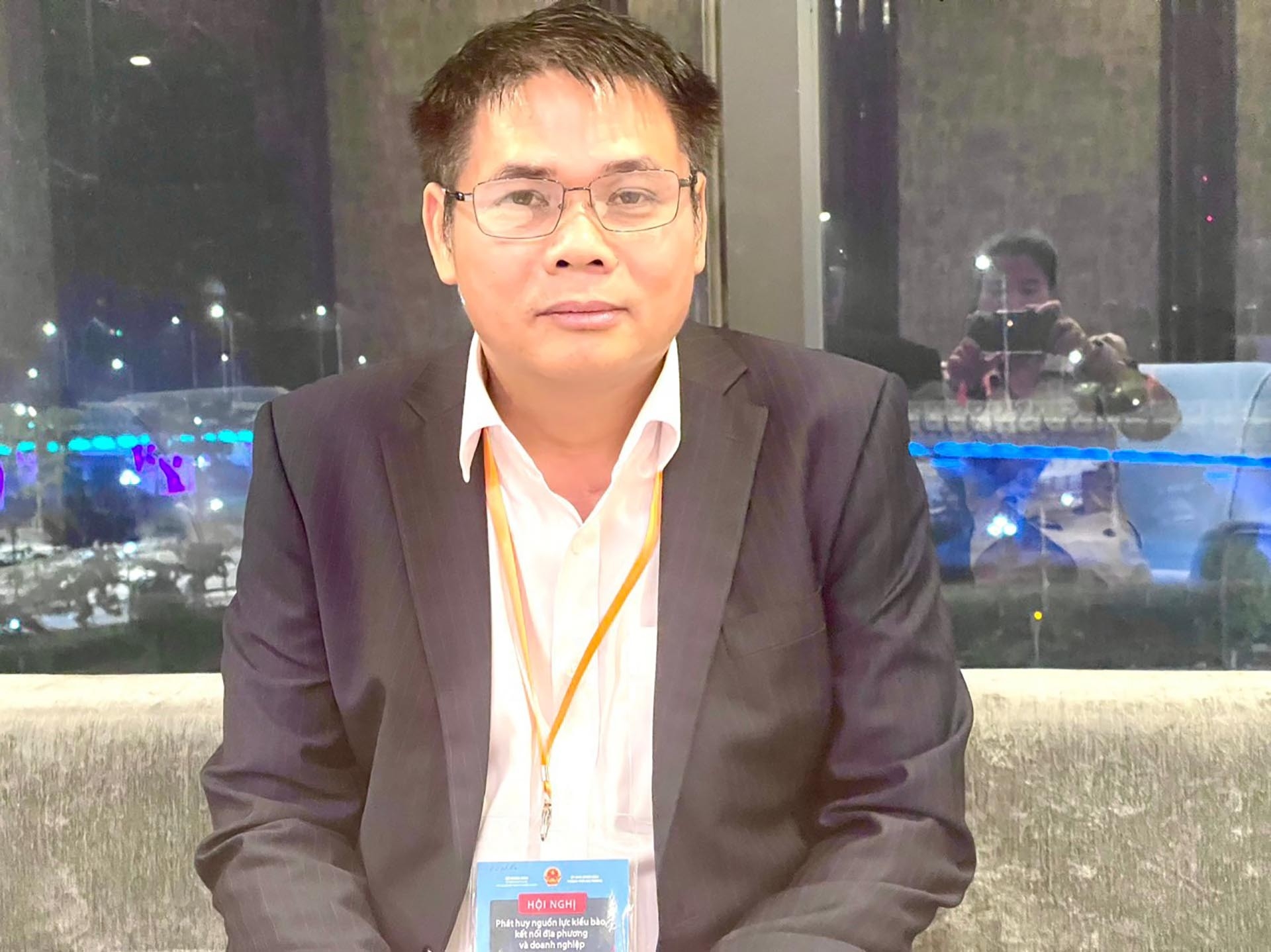 老挝越南企业协会副主席黄文军先生。 老挝越南企业协会副主席黄文军先生。