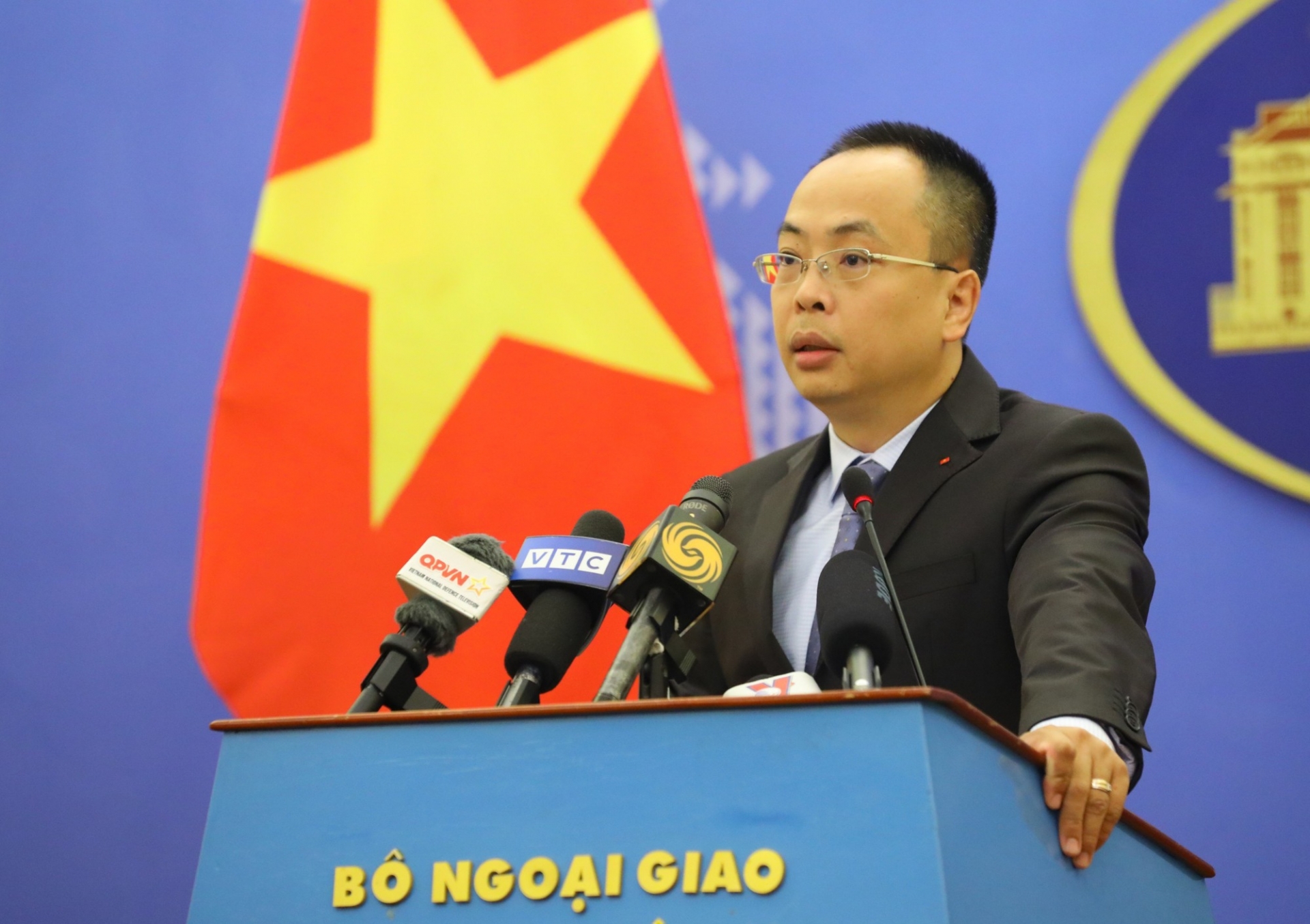 越南外交部副发言人段克越。 越南外交部副发言人段克越。
