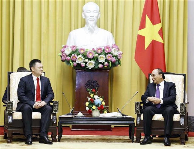 越南国家主席阮春福会见俄罗斯联邦总检察长伊戈尔·克拉斯诺夫。 越南国家主席阮春福会见俄罗斯联邦总检察长伊戈尔·克拉斯诺夫。