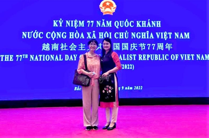 王枫女士在北京出席庆祝越南国庆的活动。 王枫女士在北京出席庆祝越南国庆的活动。