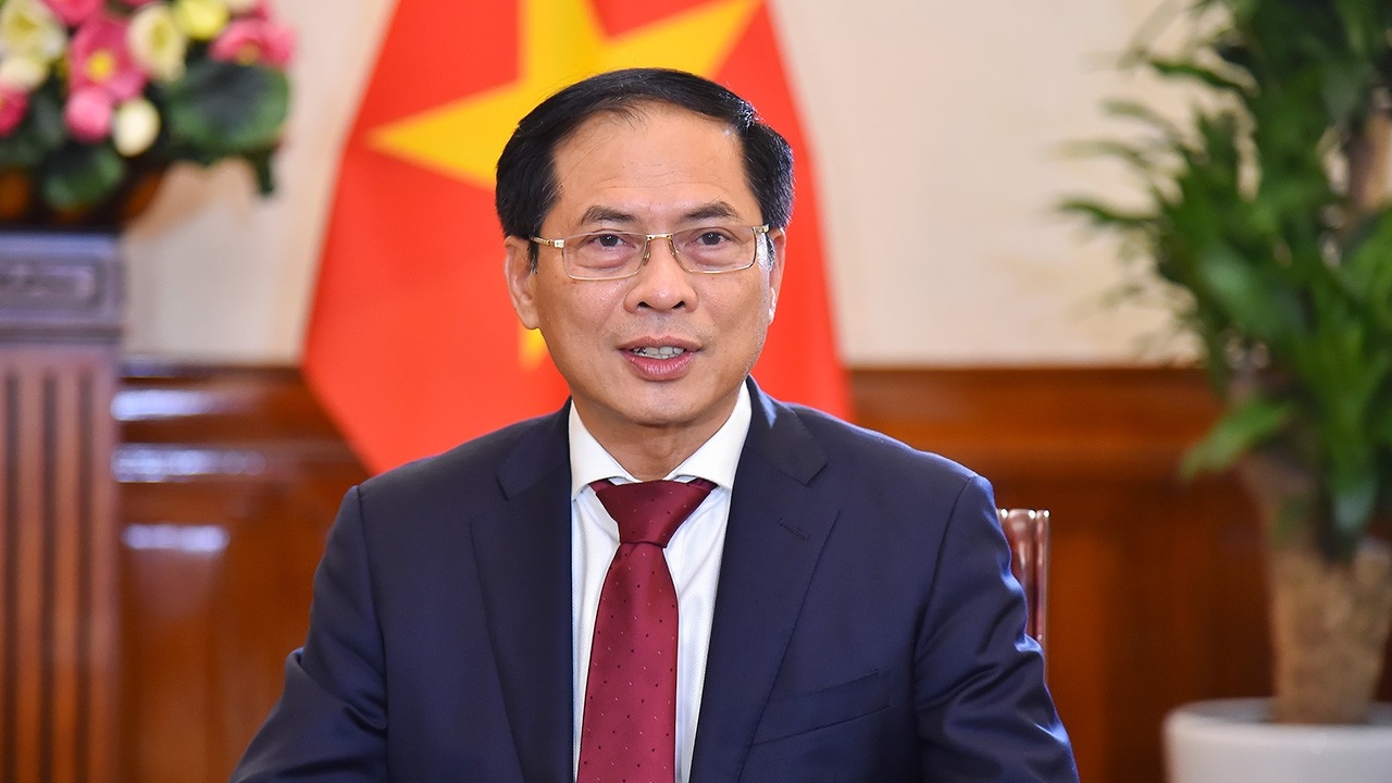 越南外交部长裴青山。 越南外交部长裴青山。