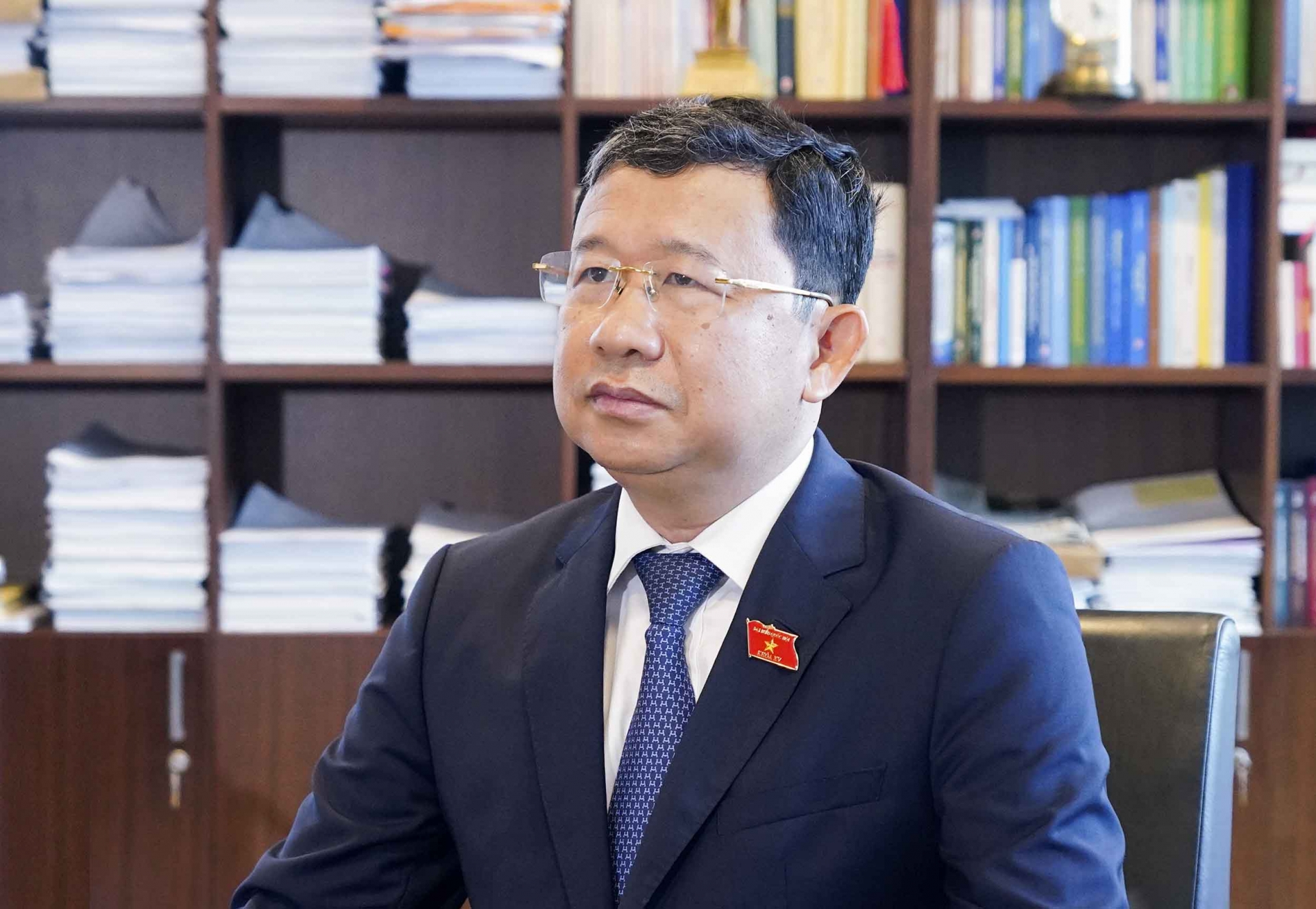 越南国会对外委员会主任武海河。 越南国会对外委员会主任武海河。