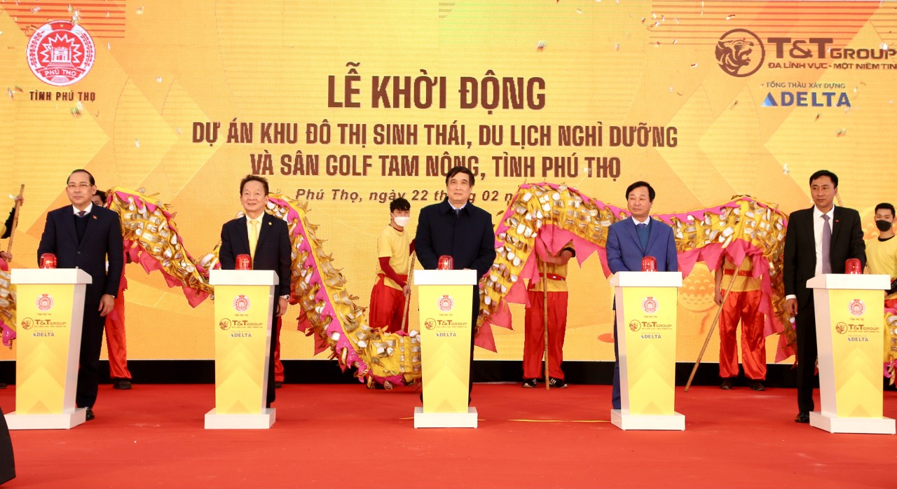 T&T Group khởi động dự án khu đô thị sinh thái và sân golf gần 500 ha tại Phú Thọ T&T Group khởi động dự án khu đô thị sinh thái và sân golf gần 500 ha tại Phú Thọ